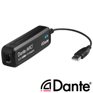 Monacor ADP-USB-2X2 Dante® AVIO USB adapter