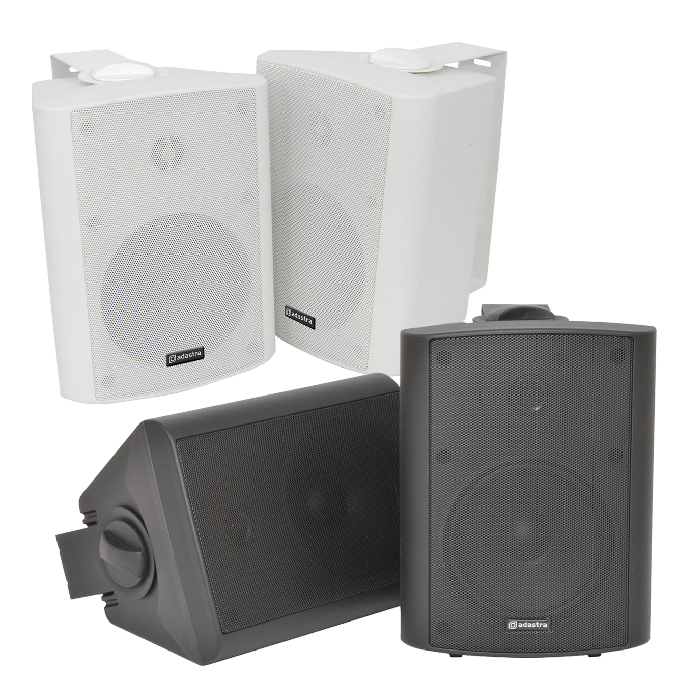 Adastra BC5 series 45w 8 ohm black wall cabinet speakers