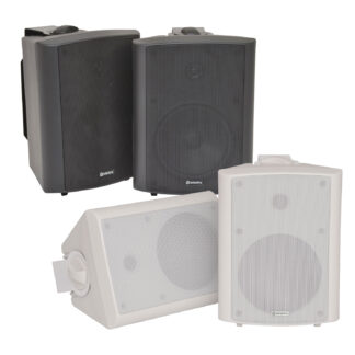 Adastra BC6 series 60w 8 ohm black wall cabinet speakers