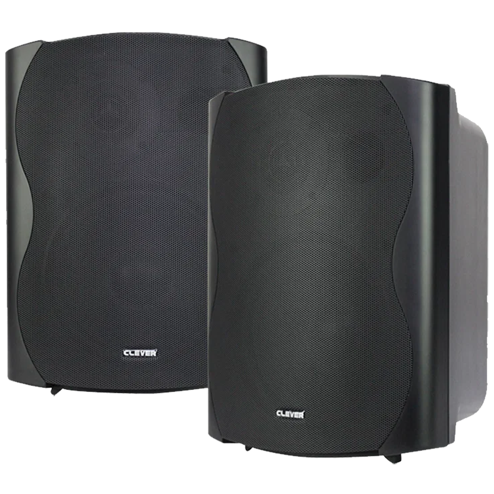 Clever Acoustics BGS 85T-B 50W 100V line or 8 Ohm wall cabinet speakers (pair)