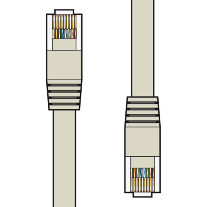 Cat6 unshielded twisted pair (UTP) ethernet patch leads