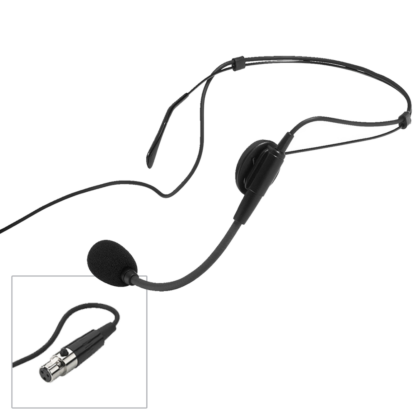 Monacor HSE-80 headband microphone with 3 pin mini XLR