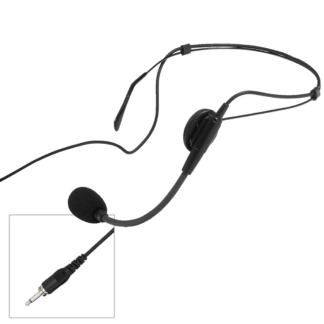 Monacor HSE-86 headband microphone with locking 3.5mm jack (external thread)