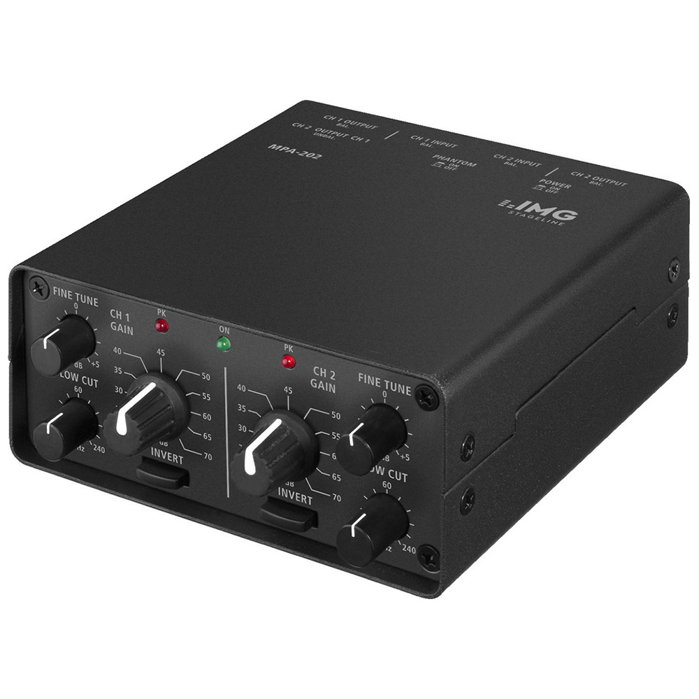 MPA-202 low noise twin microphone pre-amplifier