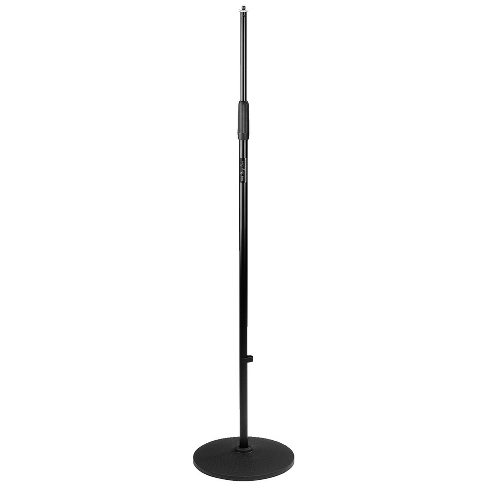 MS-28 black cast base microphone floor stand