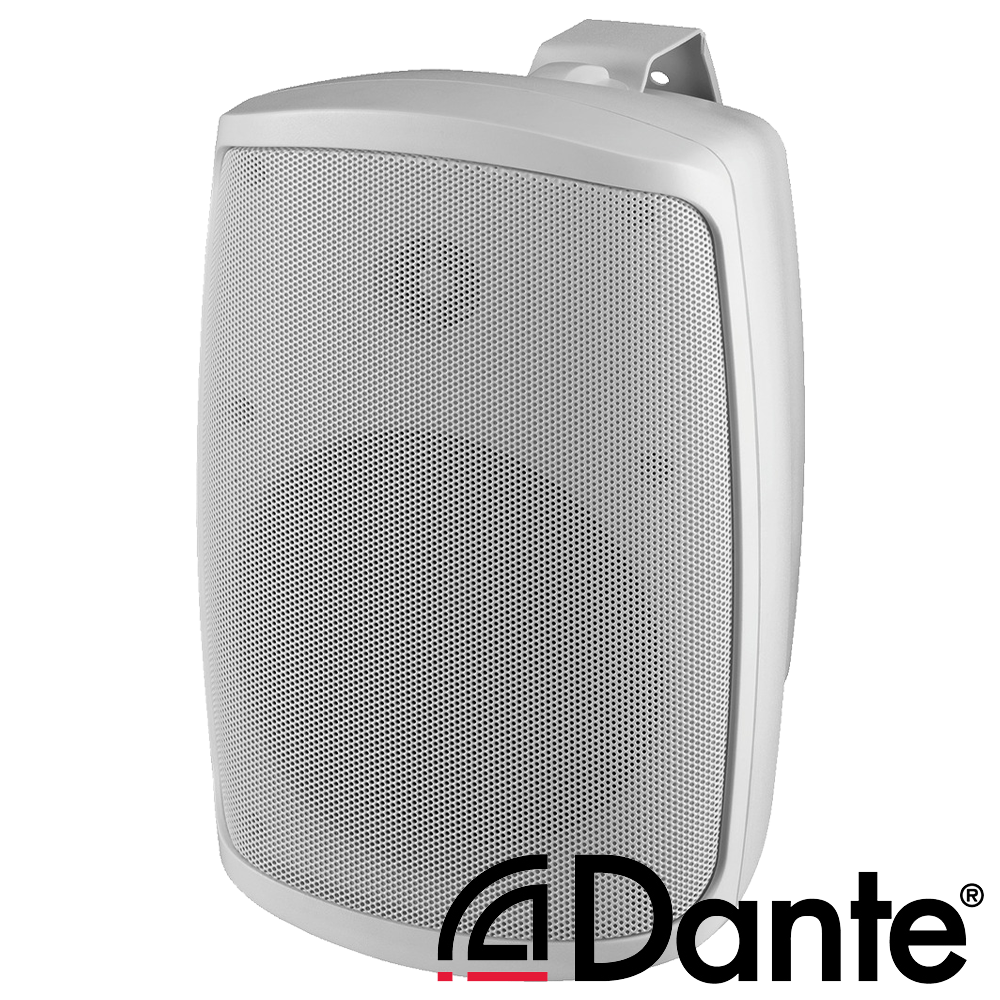 Monacor WALL-05DTM/WS active Dante® cabinet speaker