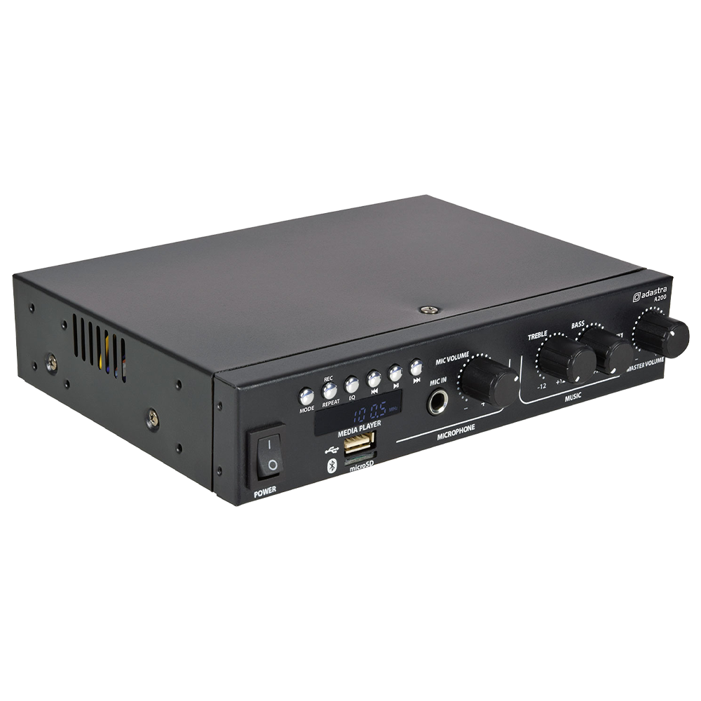 Adastra A200 35+35w RMS stereo public address amplifier with Bluetooth