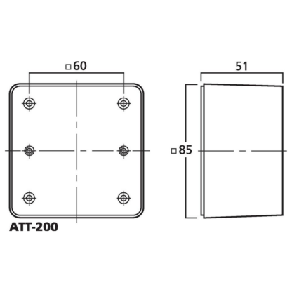 Monacor ATT-200 surface back box