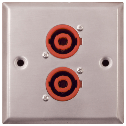 Eagle F267XH twin SpeakOn speaker sockets on single gang wall plate