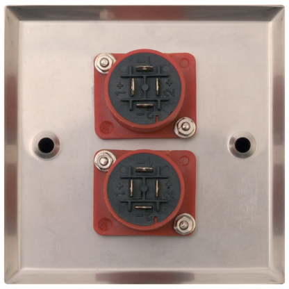 Eagle F267XH twin SpeakOn speaker sockets on single gang wall plate