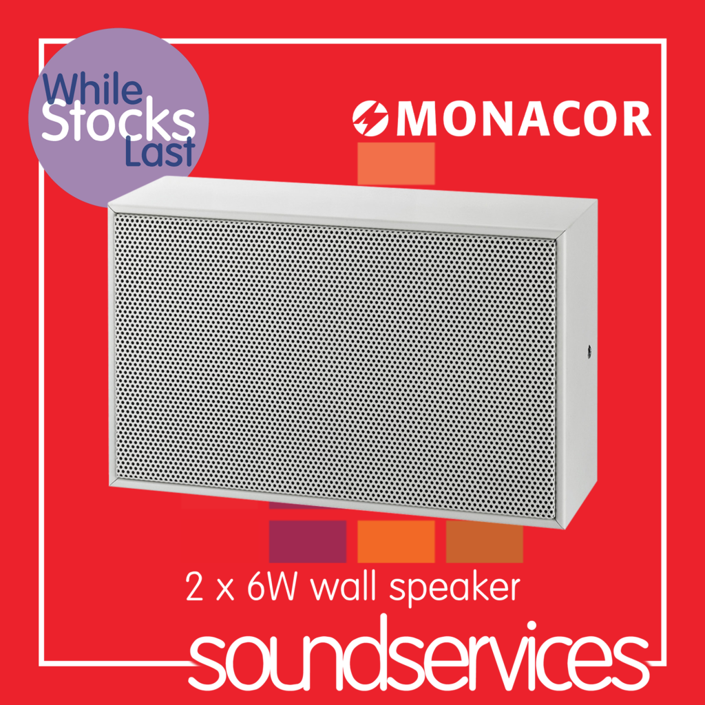 Monacor ESP-50AB/WS A/B Wall Speaker - Sound Services