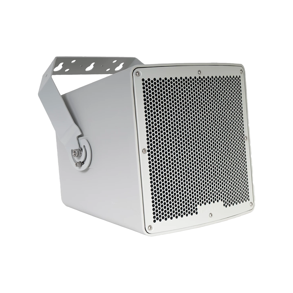 Fonestar AQUA-8TG white 8″ 200w 100v line or 8Ω weatherproof wall cabinet speaker