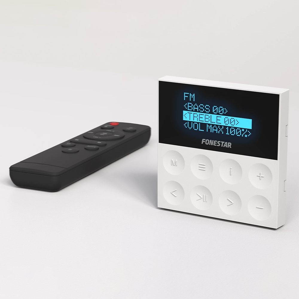 Fonestar KS-WALL in-wall Bluetooth amplifier and remote control