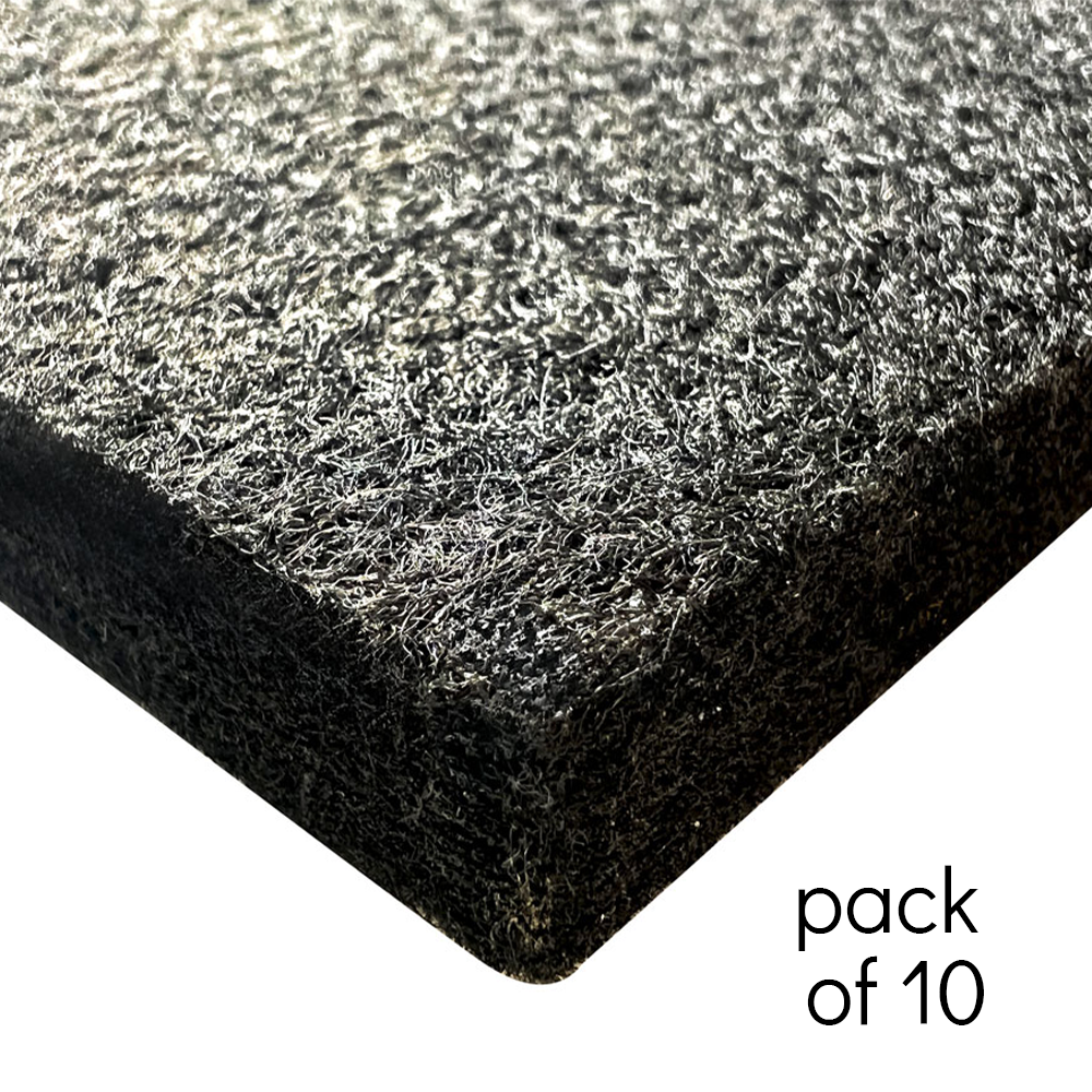 Citronic SAT12-BLACK pack of 10 black 600x600mm sound absorption tiles