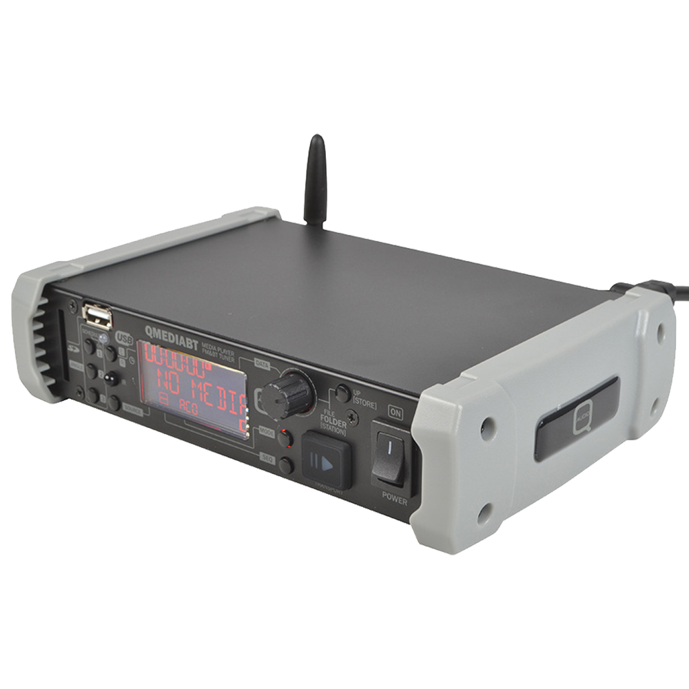 Q Audio QMEDIABT multimedia player with Bluetooth, FM and built-in jingle player
