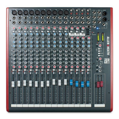 Allan & Heath ZED 18 18-channel studio mixing desk - used, VGC