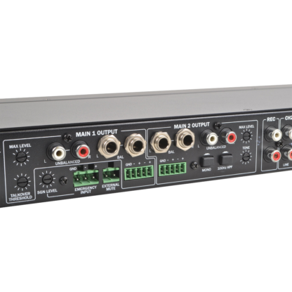 Q Audio QMEDIAMIX52 5-channel multimedia mixer with Bluetooth, FM, built-in jingle player and talkover