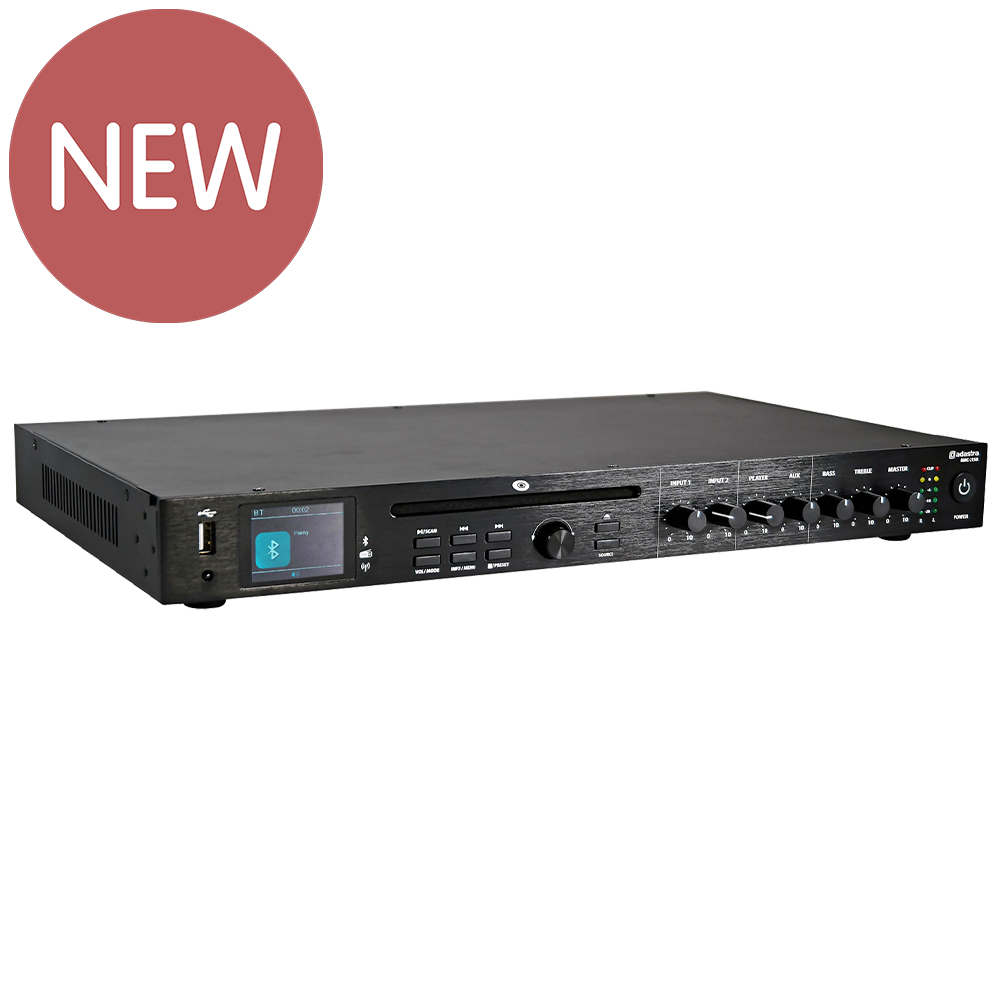 Adastra RMC-2150 80W low impedance 4-8Ω mixer amplifier with CD, DAB+, Bluetooth and USB