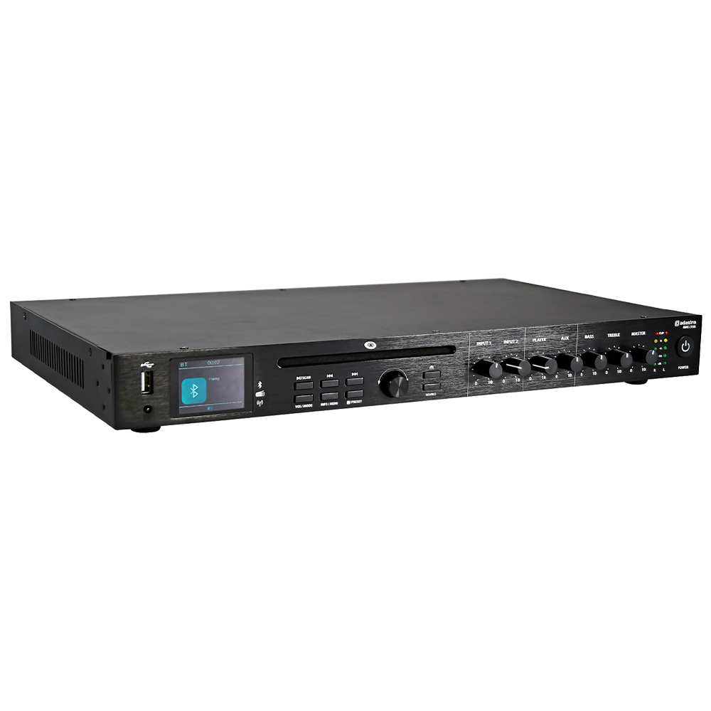 Adastra RMC-2150 80W low impedance 4-8Ω mixer amplifier with CD, DAB+, Bluetooth and USB