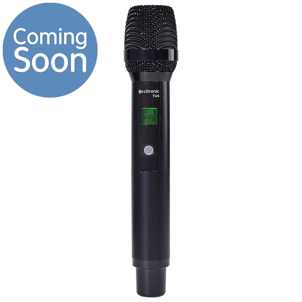 Citronic TU4-HTX replacement handheld wireless microphone transmitter for use with TU4 wireless microphone sets