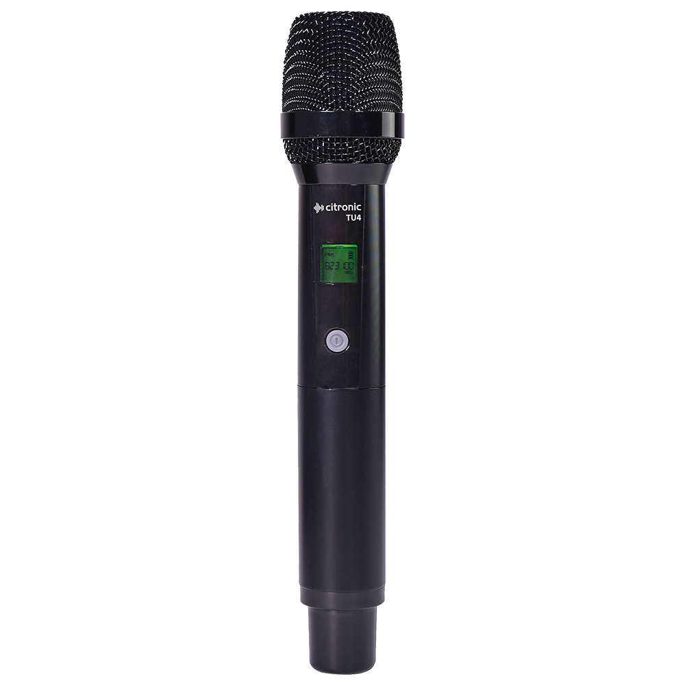 Citronic TU4-HTX replacement handheld wireless microphone transmitter for use with TU4 wireless microphone sets