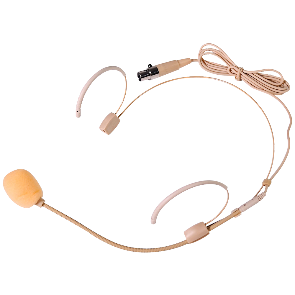 Citronic FCN-XLR headworn microphone with mini XLR connector designed for use with the Citronic TU4 series wireless microphones