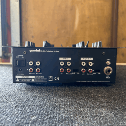 Gemini PS-424x 2-channel stereo mixer - used, missing centre pan knob
