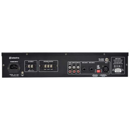 Adastra RMC240D 240W 100V line mixer amplifier with CD, DAB+, Bluetooth and USB/SD