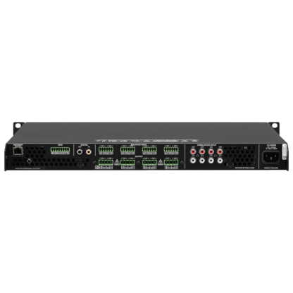 Monacor PA-8125DX 1,000W (4 x 250W @ 100V line or 8 x 125W @ 8Ω) mixer amplifier with DSP
