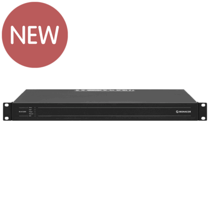 Monacor PA-8125DX 1,000W (4 x 250W @ 100V line or 8 x 125W @ 8Ω) mixer amplifier with DSP