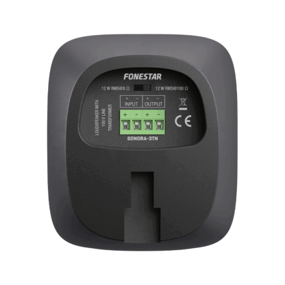 Fonestar SONORA-3TN black high power weatherproof 3" 12W 100v line or 8Ω cabinet speaker