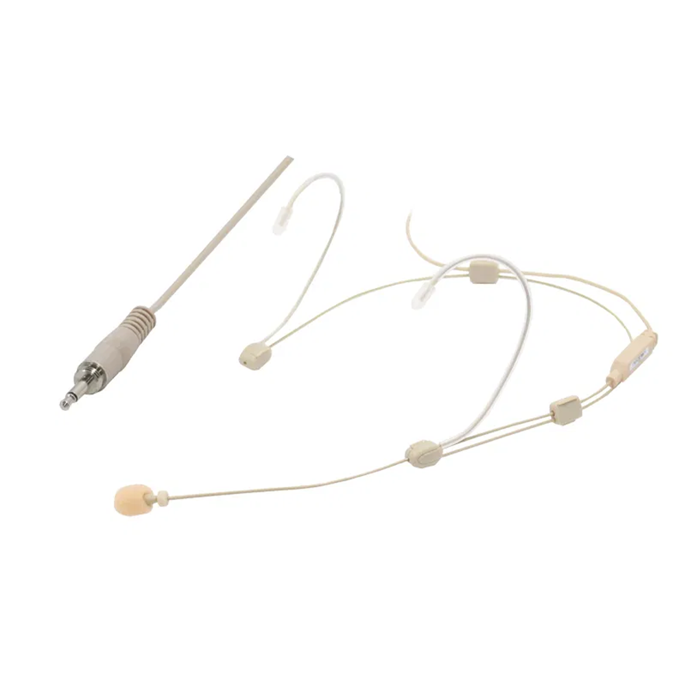 Chord FCN-35 discreet headband microphone with screw-in 3.5mm jack plug with external 7.9mm male thread