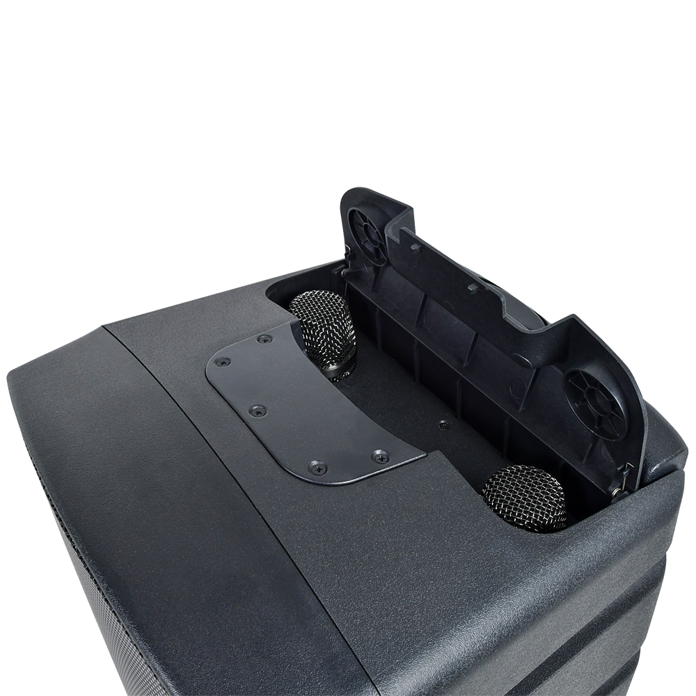 QTX PERFORMER-12 200W 12" portable PA with 2 VHF wireless microphones, media player & Bluetooth