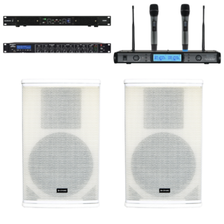 Complete Village Hall Sound System with Two Speakers