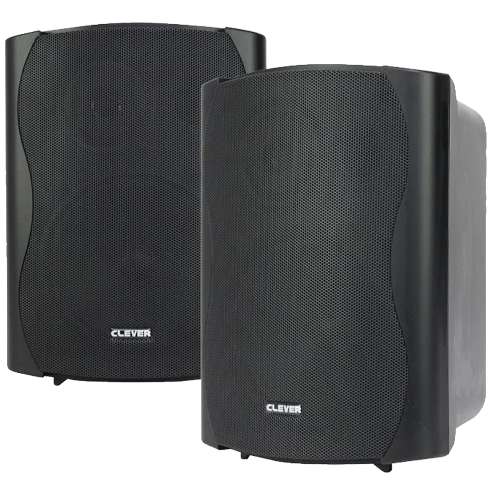 Clever Acoustics BGS 50T-B 30W 100V line or 8 Ohm black wall cabinet speakers