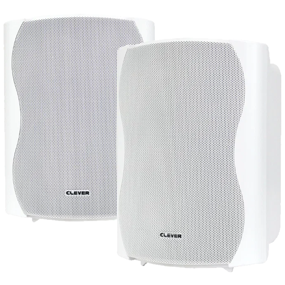 Clever Acoustics BGS 50T-W 30W 100V line or 8 ohm white wall cabinet speaker