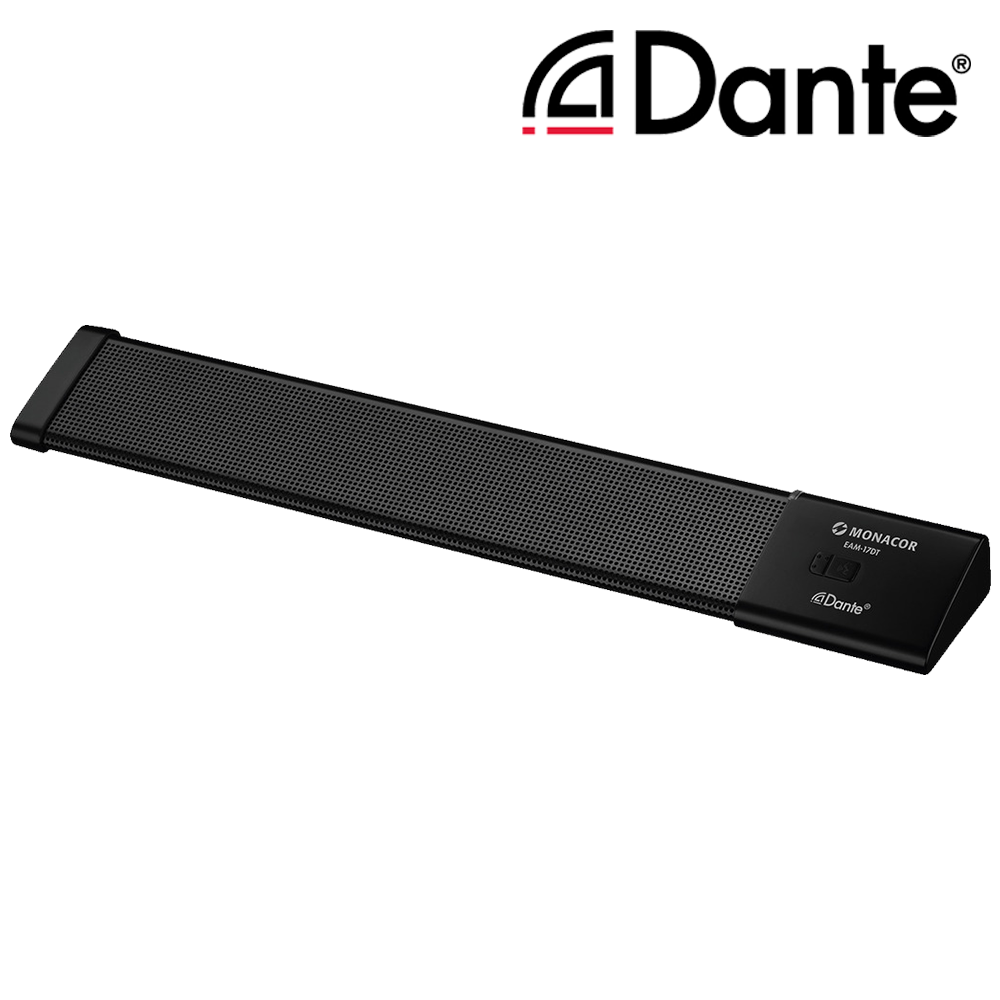 Monacor EAM-17DT Dante® desktop microphone