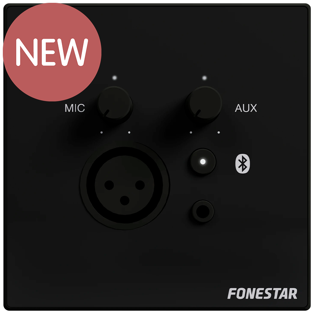 Fonestar WALLMIX-BK mixer wall plate with Bluetooth