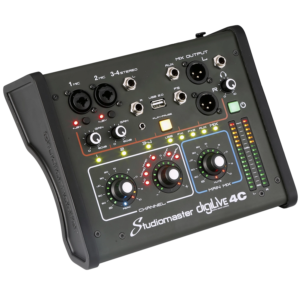 Studiomaster DigiLive 4C 4-channel compact digital WiFi mixer