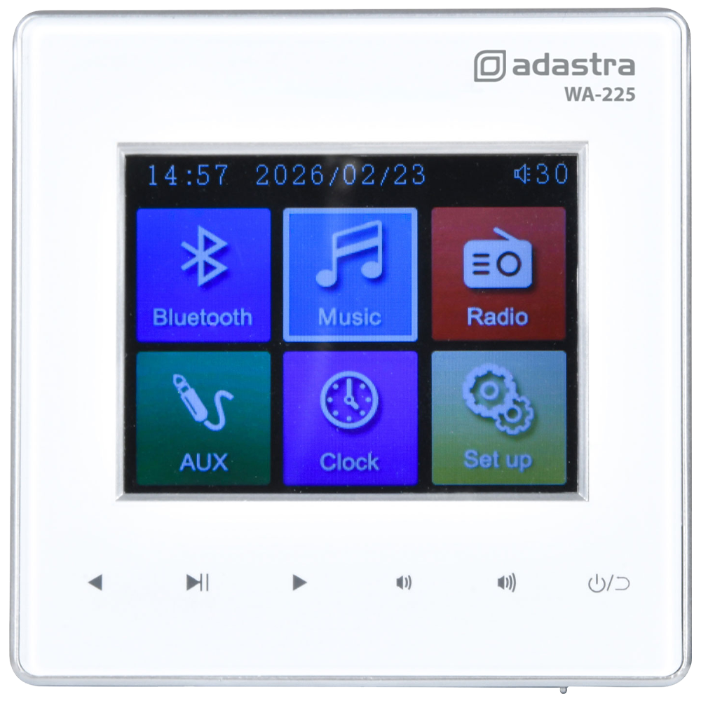 Adastra WA-225 2 x 25W in-wall Bluetooth amplifier
